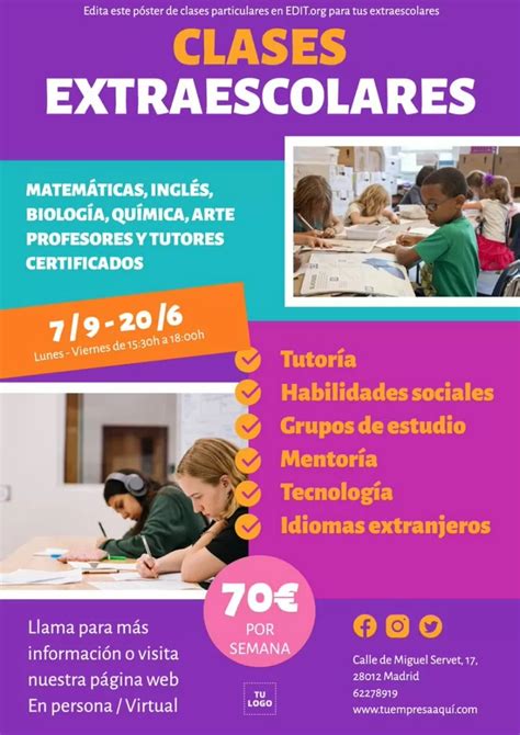 cartel clases particulares|64+ plantillas gratuitas para «Clases particulares»